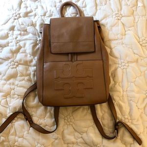 Tory Burch Bombe T Leather Backpack